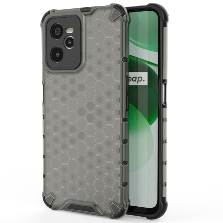 For OPPO Realme C35 Shockproof Honeycomb PC + TPU Phone Case