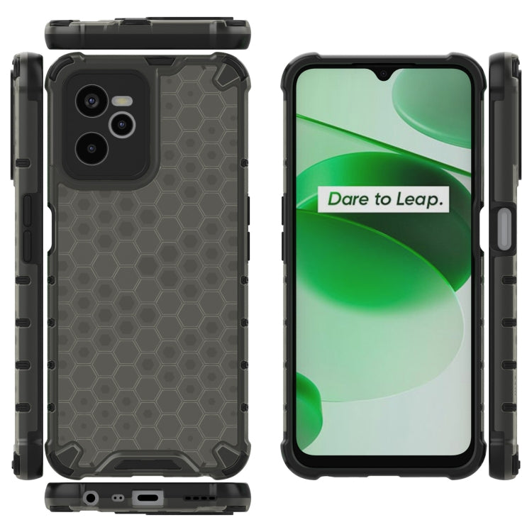 For OPPO Realme C35 Shockproof Honeycomb PC + TPU Phone Case