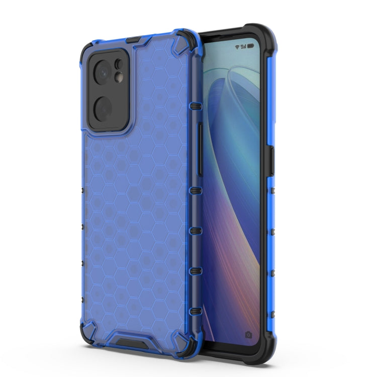 For OPPO Reno7 SE 5G Shockproof Honeycomb PC + TPU Phone Case
