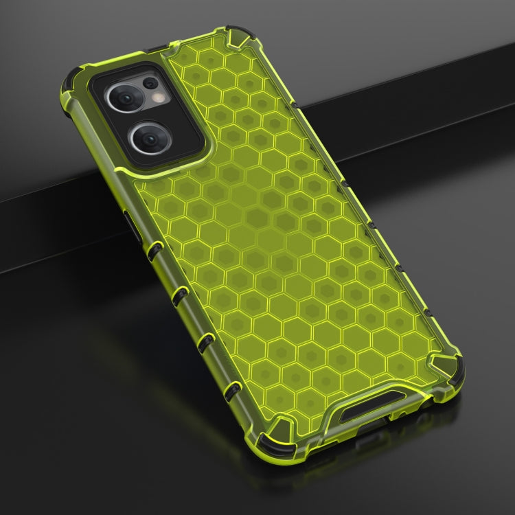 For OPPO Reno7 5G Global / Find X5 Lite Shockproof Honeycomb PC + TPU Phone Case