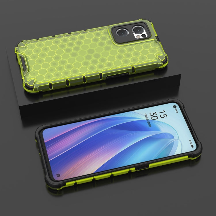 For OPPO Reno7 5G Global / Find X5 Lite Shockproof Honeycomb PC + TPU Phone Case