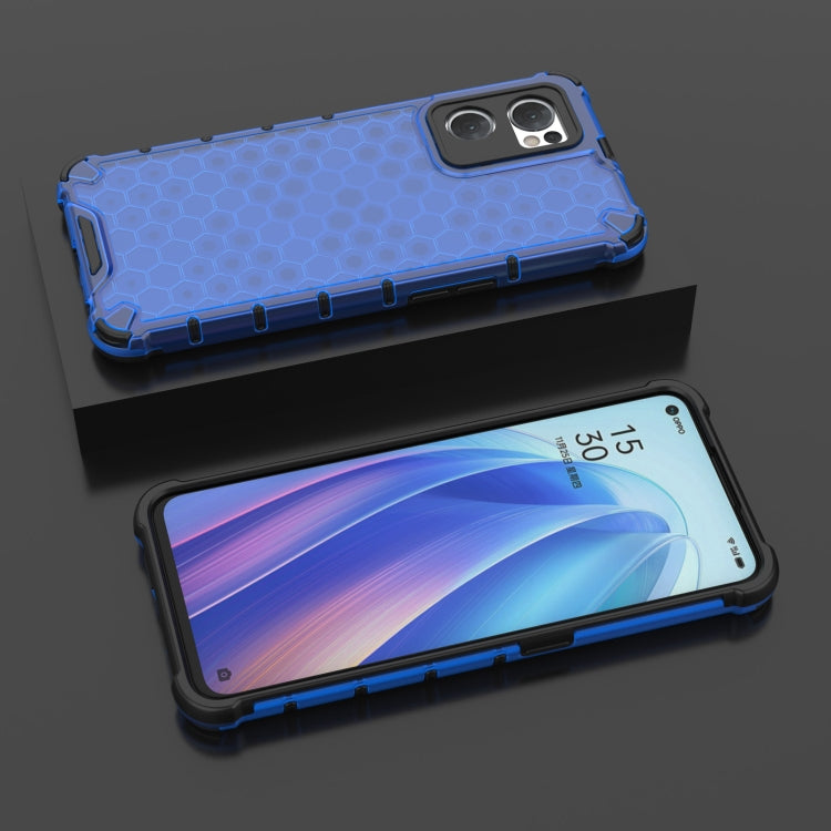 For OPPO Reno7 5G Global / Find X5 Lite Shockproof Honeycomb PC + TPU Phone Case