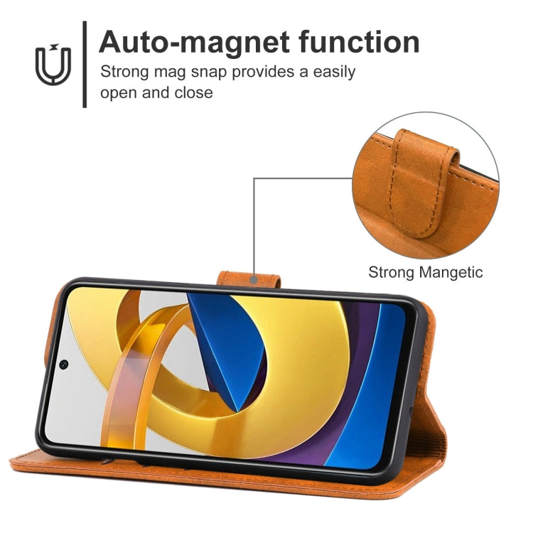 Leather Phone Case For Xiaomi Poco M4 5G