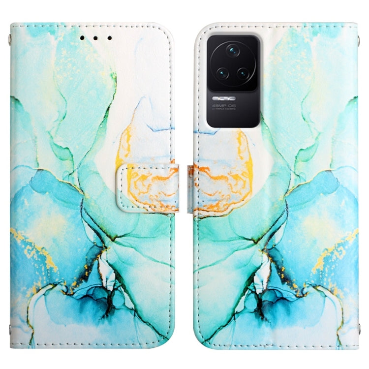 For Xiaomi Redmi K50 PT003 Marble Pattern Flip Leather Phone Case