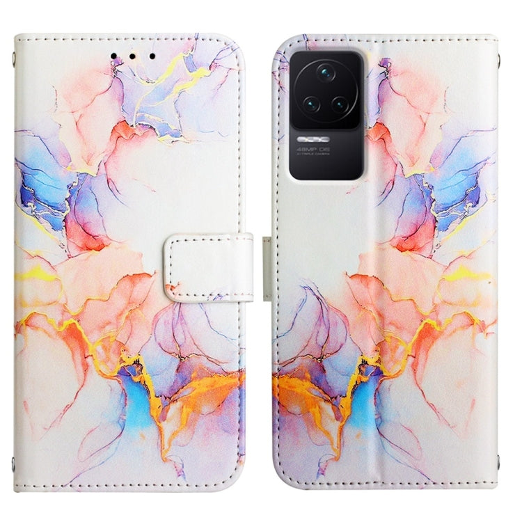 For Xiaomi Redmi K50 PT003 Marble Pattern Flip Leather Phone Case