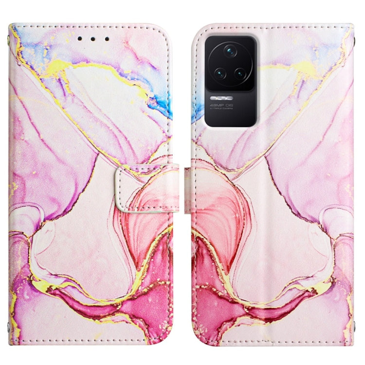For Xiaomi Redmi K50 PT003 Marble Pattern Flip Leather Phone Case
