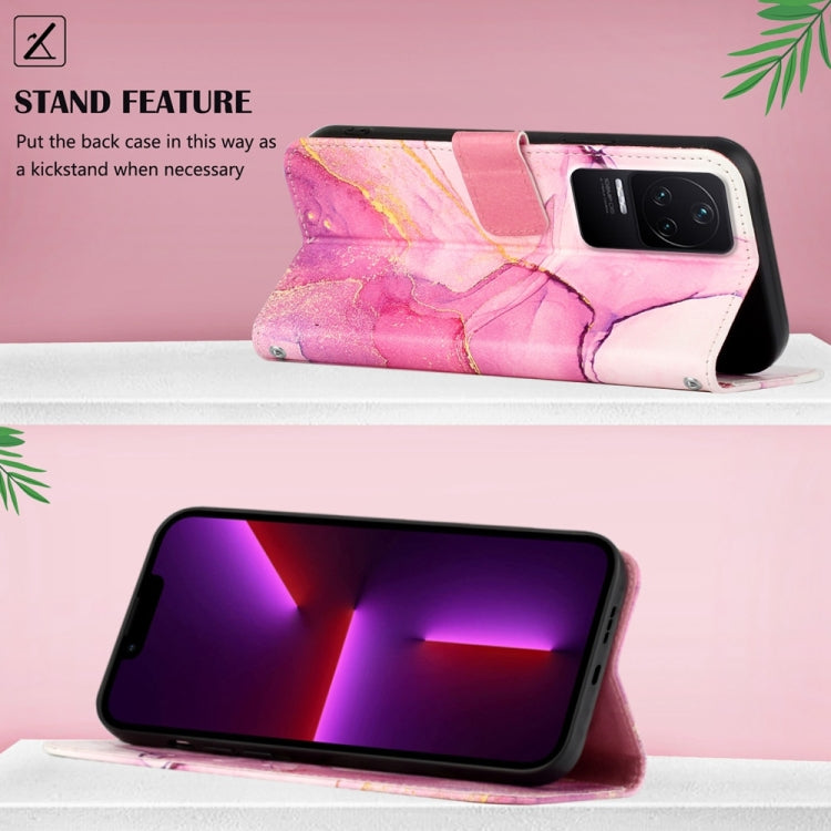 For Xiaomi Redmi K50 Pro PT003 Marble Pattern Flip Leather Phone Case