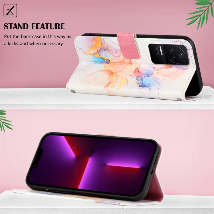 For Xiaomi Redmi K50 Pro PT003 Marble Pattern Flip Leather Phone Case