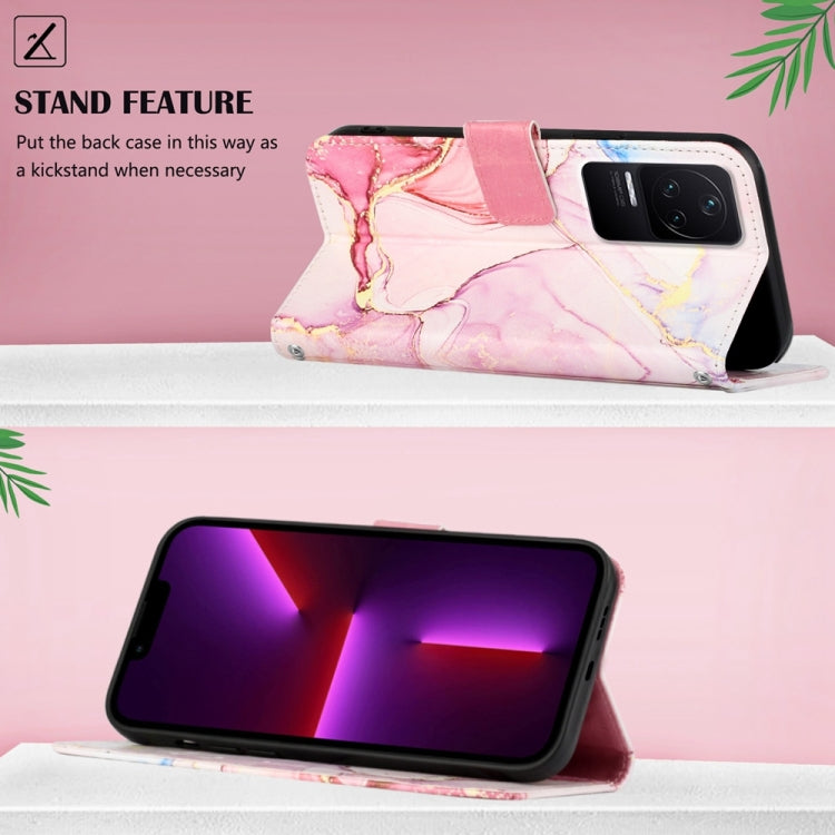 For Xiaomi Redmi K50 Pro PT003 Marble Pattern Flip Leather Phone Case