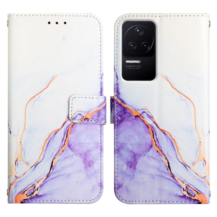 For Xiaomi Redmi K50 Pro PT003 Marble Pattern Flip Leather Phone Case