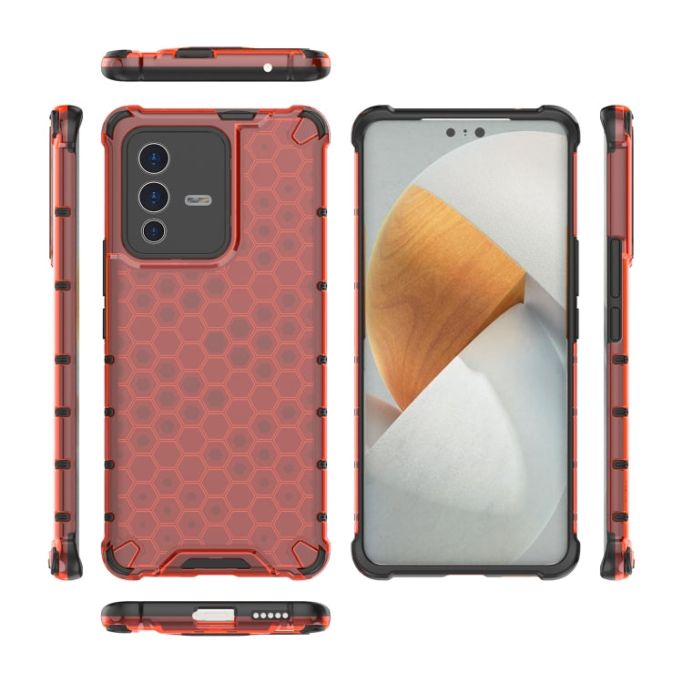 For vivo S12 Pro Shockproof Honeycomb PC + TPU Phone Case