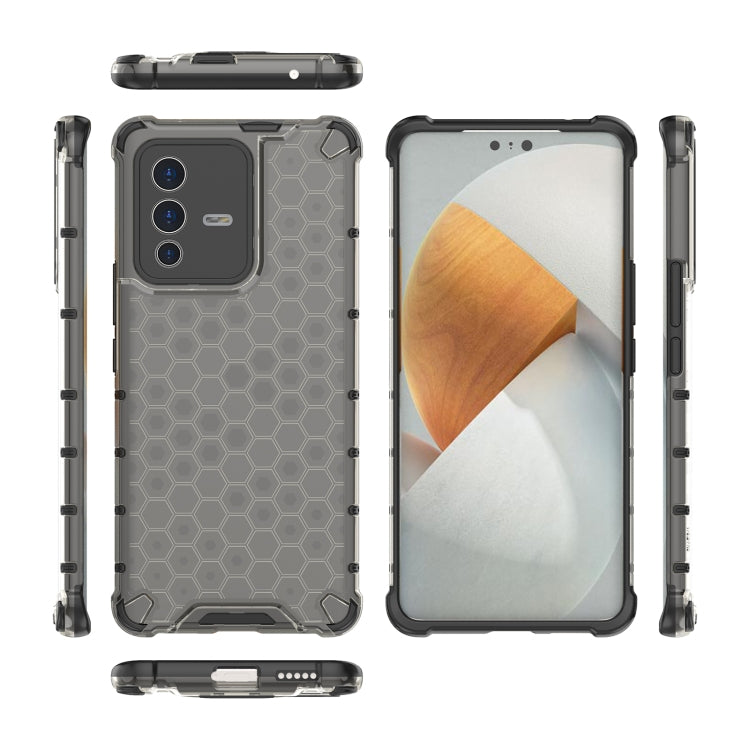 For vivo S12 Pro Shockproof Honeycomb PC + TPU Phone Case