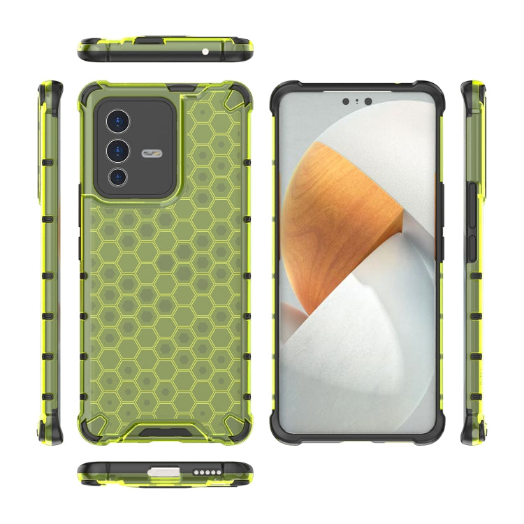For vivo S12 Pro Shockproof Honeycomb PC + TPU Phone Case