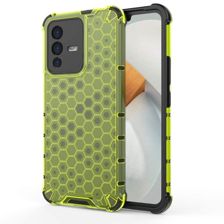 For vivo S12 / V23 5G Shockproof Honeycomb PC + TPU Phone Case