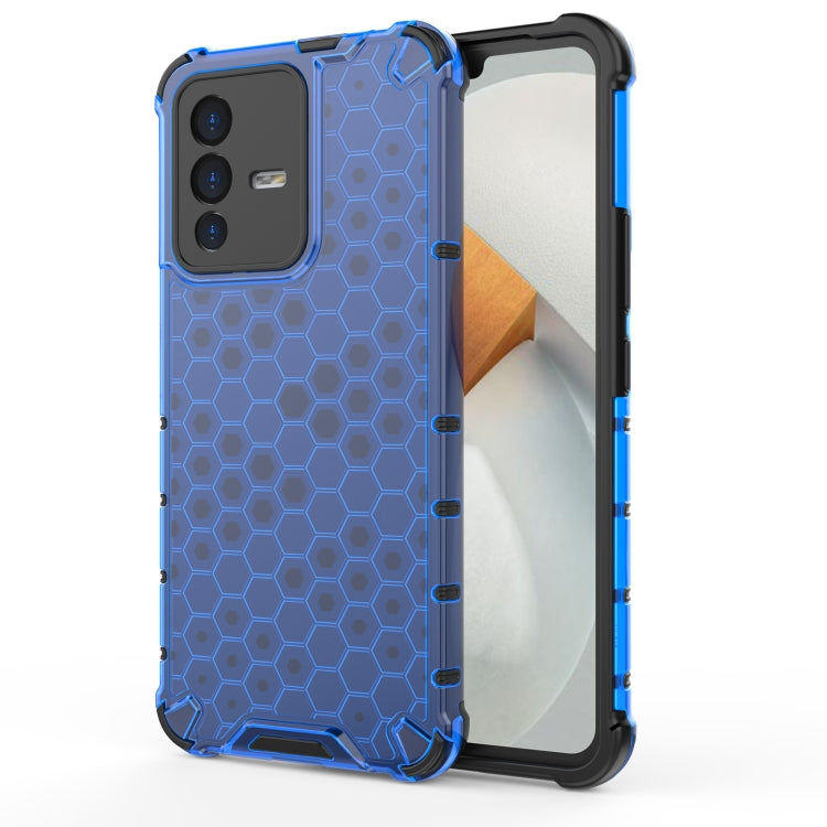 For vivo S12 / V23 5G Shockproof Honeycomb PC + TPU Phone Case
