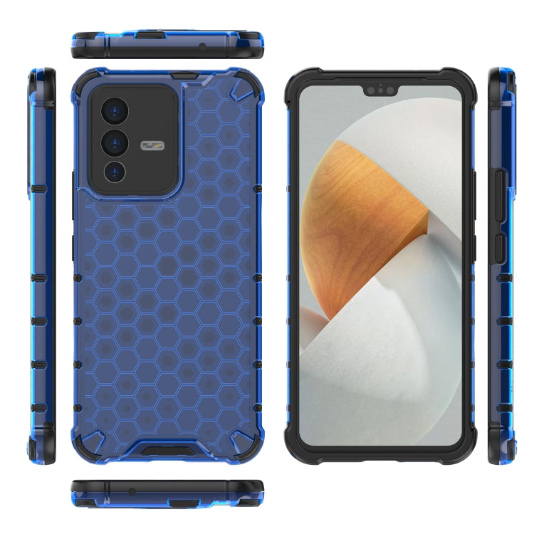 For vivo S12 / V23 5G Shockproof Honeycomb PC + TPU Phone Case