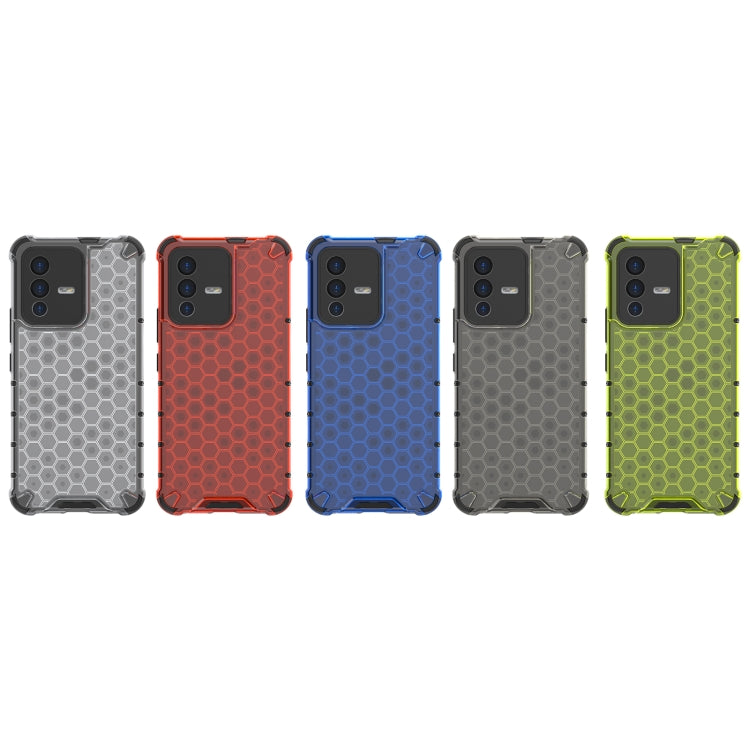 For vivo S12 / V23 5G Shockproof Honeycomb PC + TPU Phone Case