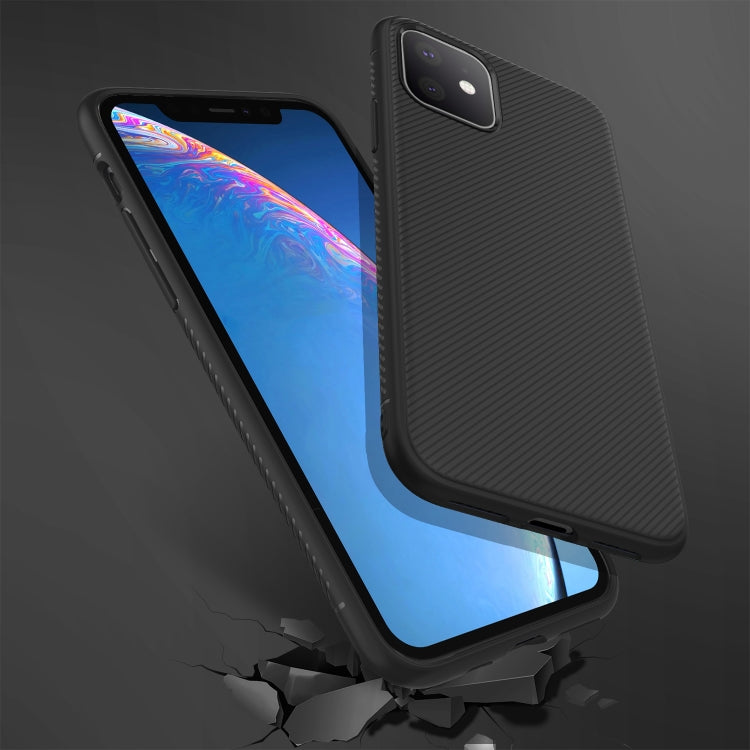 For iPhone 11 Lenuo Leshen Series Stripe Texture TPU Case