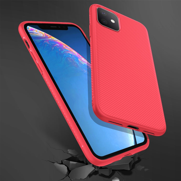 For iPhone 11 Lenuo Leshen Series Stripe Texture TPU Case