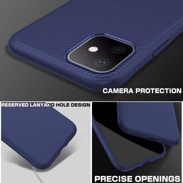 For iPhone 11 Lenuo Leshen Series Stripe Texture TPU Case