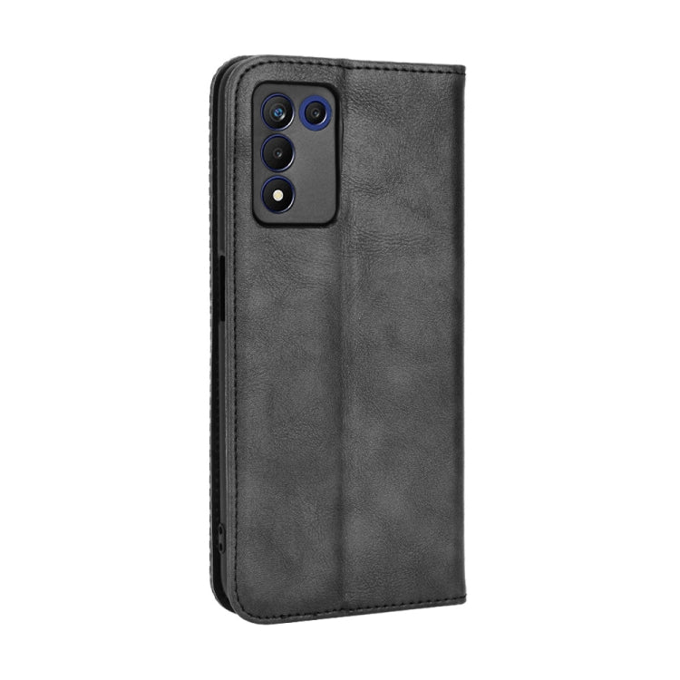 For OPPO Realme Q3T / Q3S Magnetic Buckle Retro Texture Leather Phone Case