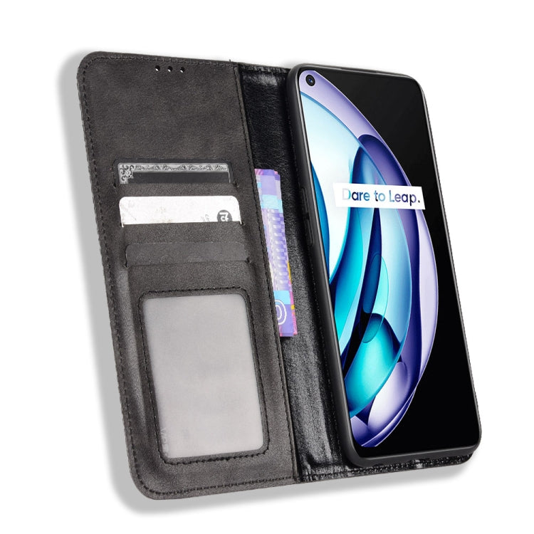 For OPPO Realme Q3T / Q3S Magnetic Buckle Retro Texture Leather Phone Case