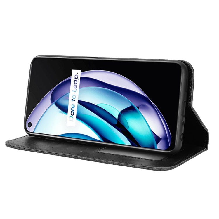 For OPPO Realme Q3T / Q3S Magnetic Buckle Retro Texture Leather Phone Case