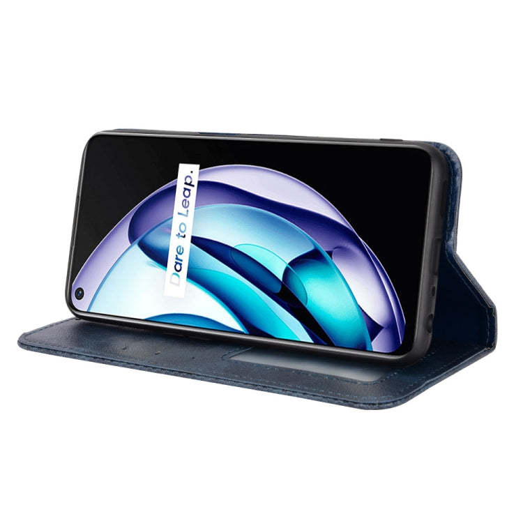 For OPPO Realme Q3T / Q3S Magnetic Buckle Retro Texture Leather Phone Case