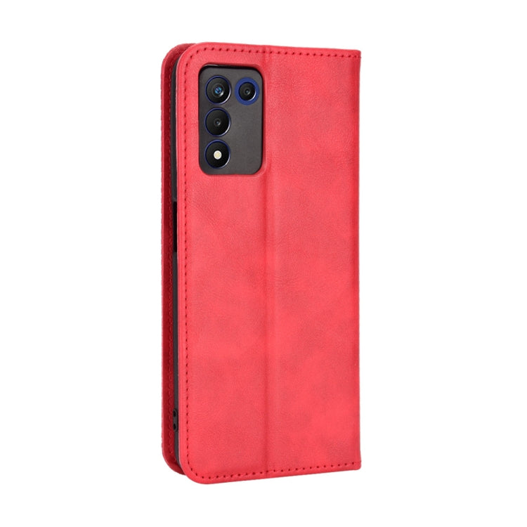 For OPPO Realme Q3T / Q3S Magnetic Buckle Retro Texture Leather Phone Case