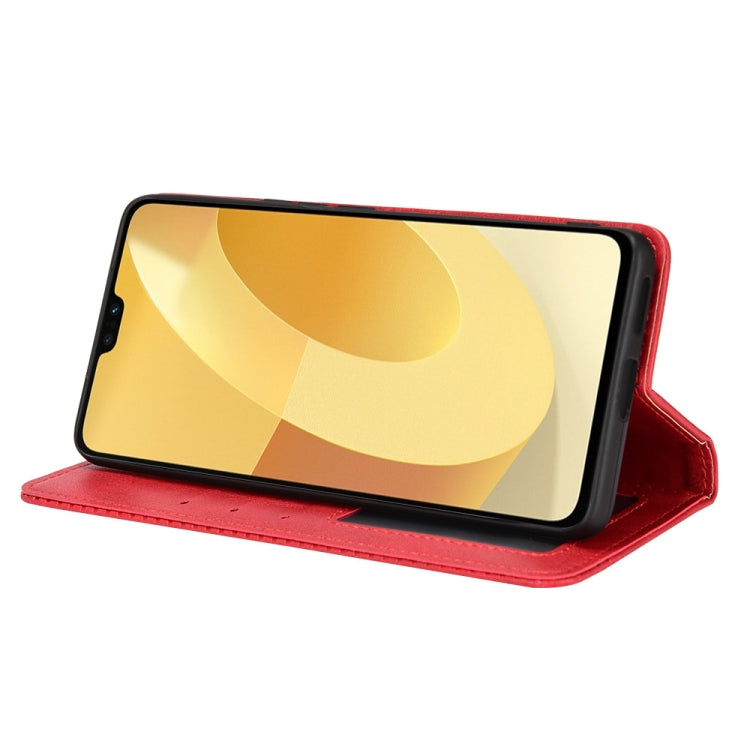 For vivo S12 / V23 5G Magnetic Buckle Retro Texture Leather Phone Case