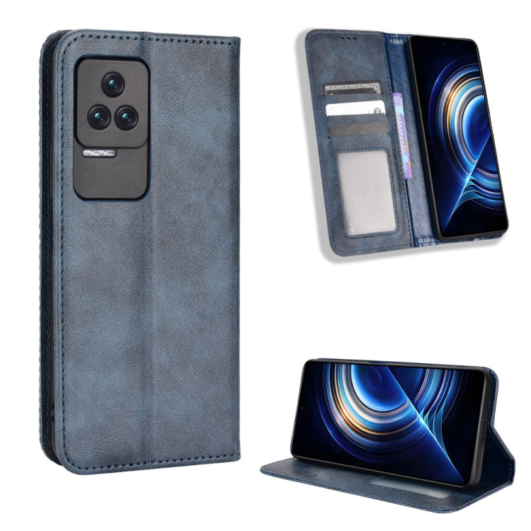 For Xiaomi Redmi Note 10S Magnetic Buckle Retro Texture Leather Phone Case
