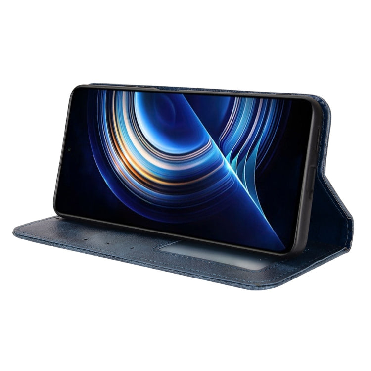 For Xiaomi Redmi Note 10S Magnetic Buckle Retro Texture Leather Phone Case