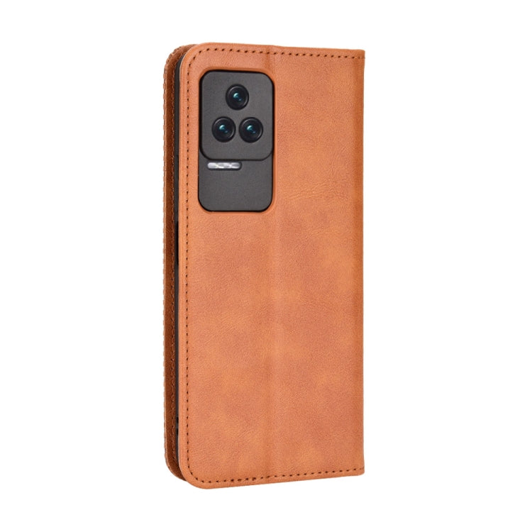 For Xiaomi Redmi K50 / K50 Pro Magnetic Buckle Retro Texture Leather Phone Case