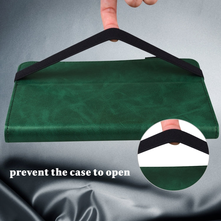 For OPPO Pad 10.4 inch Solid Color Embossed Striped Leather Case