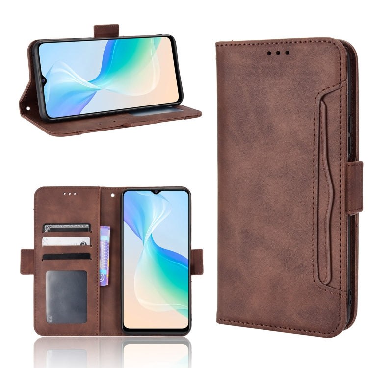 For vivo Y76 5G Skin Feel Calf Pattern Leather Phone Case