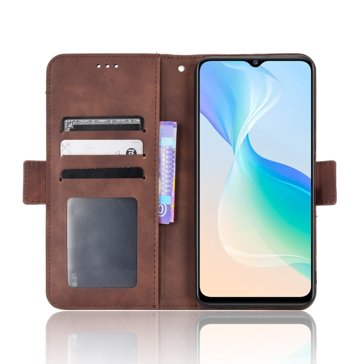 For vivo Y76 5G Skin Feel Calf Pattern Leather Phone Case