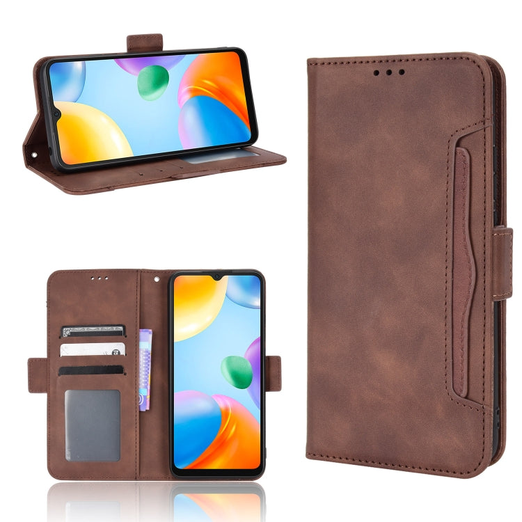 For Xiaomi Redmi 10C Skin Feel Calf Pattern Leather Phone Case