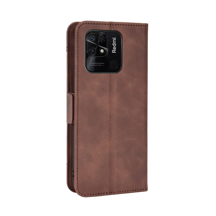 For Xiaomi Redmi 10C Skin Feel Calf Pattern Leather Phone Case