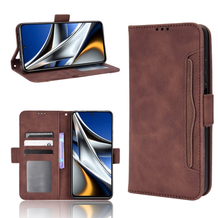 For Xiaomi Poco M4 Pro 5G Skin Feel Calf Pattern Leather Phone Case