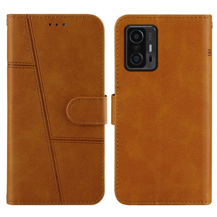 For Xiaomi 11T / 11T Pro Stitching Calf Texture Buckle Leather Phone Case