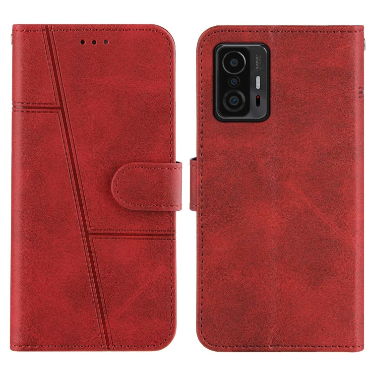 For Xiaomi 11T / 11T Pro Stitching Calf Texture Buckle Leather Phone Case