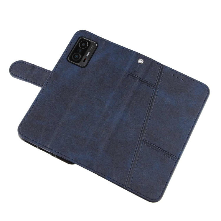 For Xiaomi 11T / 11T Pro Stitching Calf Texture Buckle Leather Phone Case
