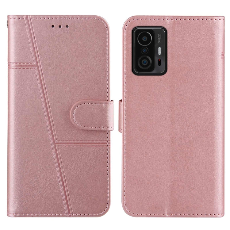 For Xiaomi 11T / 11T Pro Stitching Calf Texture Buckle Leather Phone Case