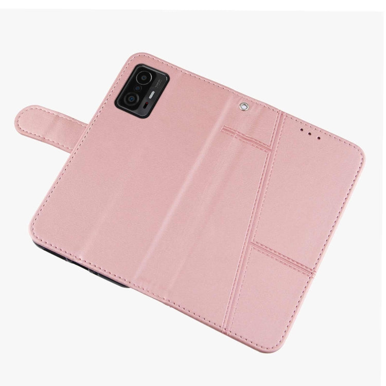 For Xiaomi 11T / 11T Pro Stitching Calf Texture Buckle Leather Phone Case