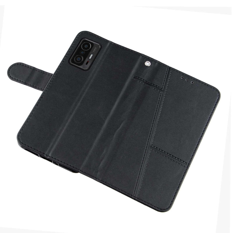For Xiaomi 11T / 11T Pro Stitching Calf Texture Buckle Leather Phone Case