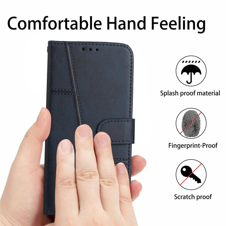 For Xiaomi Redmi Note 11/11S Foreign Version Stitching Calf Texture Buckle Leather Phone Case