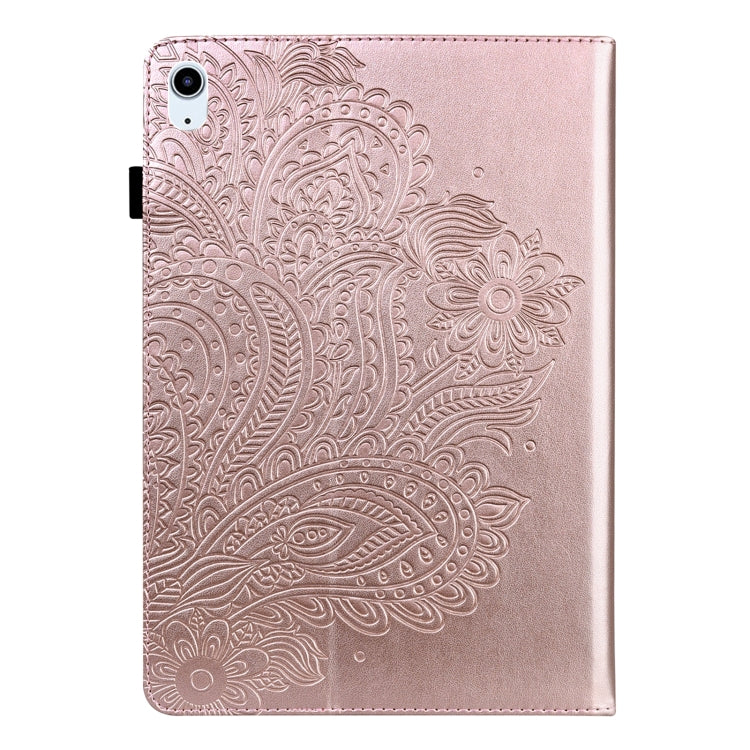 Peacock Embossed Pattern TPU + PU Leather Smart Tablet Case with Sleep / Wake-up For iPad Air 2022 / Air 2020 10.9