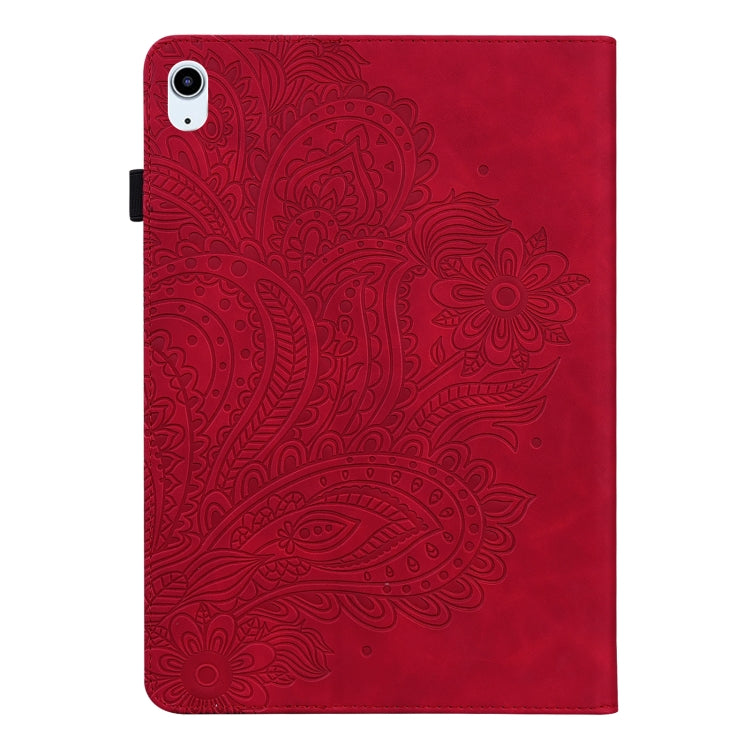 Peacock Embossed Pattern TPU + PU Leather Smart Tablet Case with Sleep / Wake-up For iPad Air 2022 / Air 2020 10.9