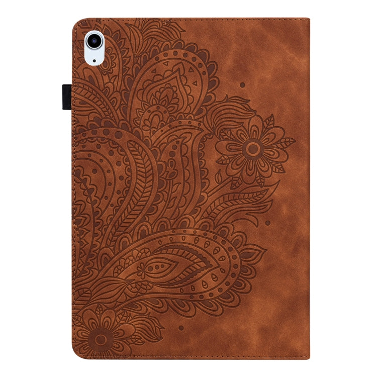 Peacock Embossed Pattern TPU + PU Leather Smart Tablet Case with Sleep / Wake-up For iPad Air 2022 / Air 2020 10.9
