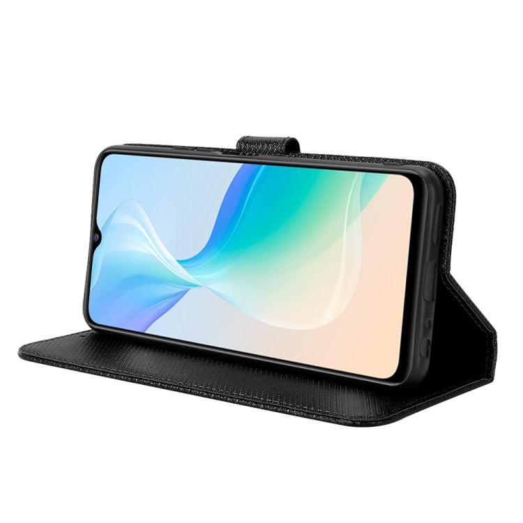 For vivo Y76 5G Diamond Texture Leather Phone Case